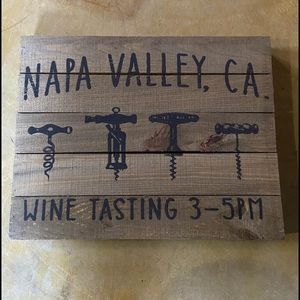 Rustic Wood Wine Tasting Sign Farmhouse Home Decor